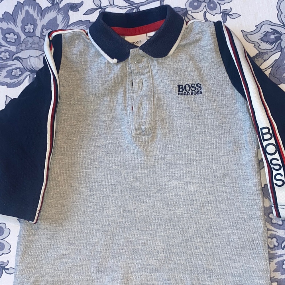 Hugo boss long sleeve polo t shirt x